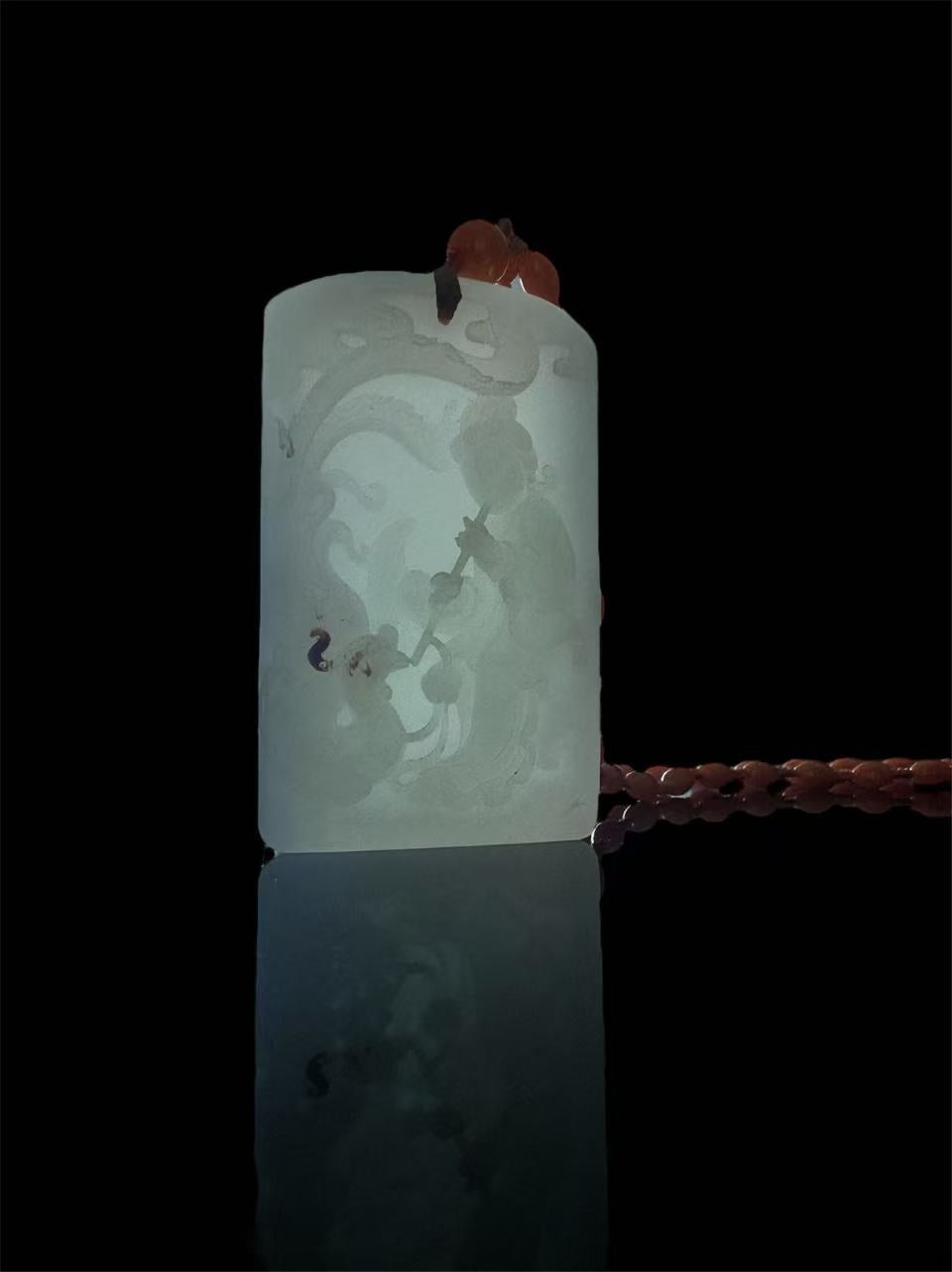 Phoenix Hetian Jade Pendant – 吹蕭引鳳