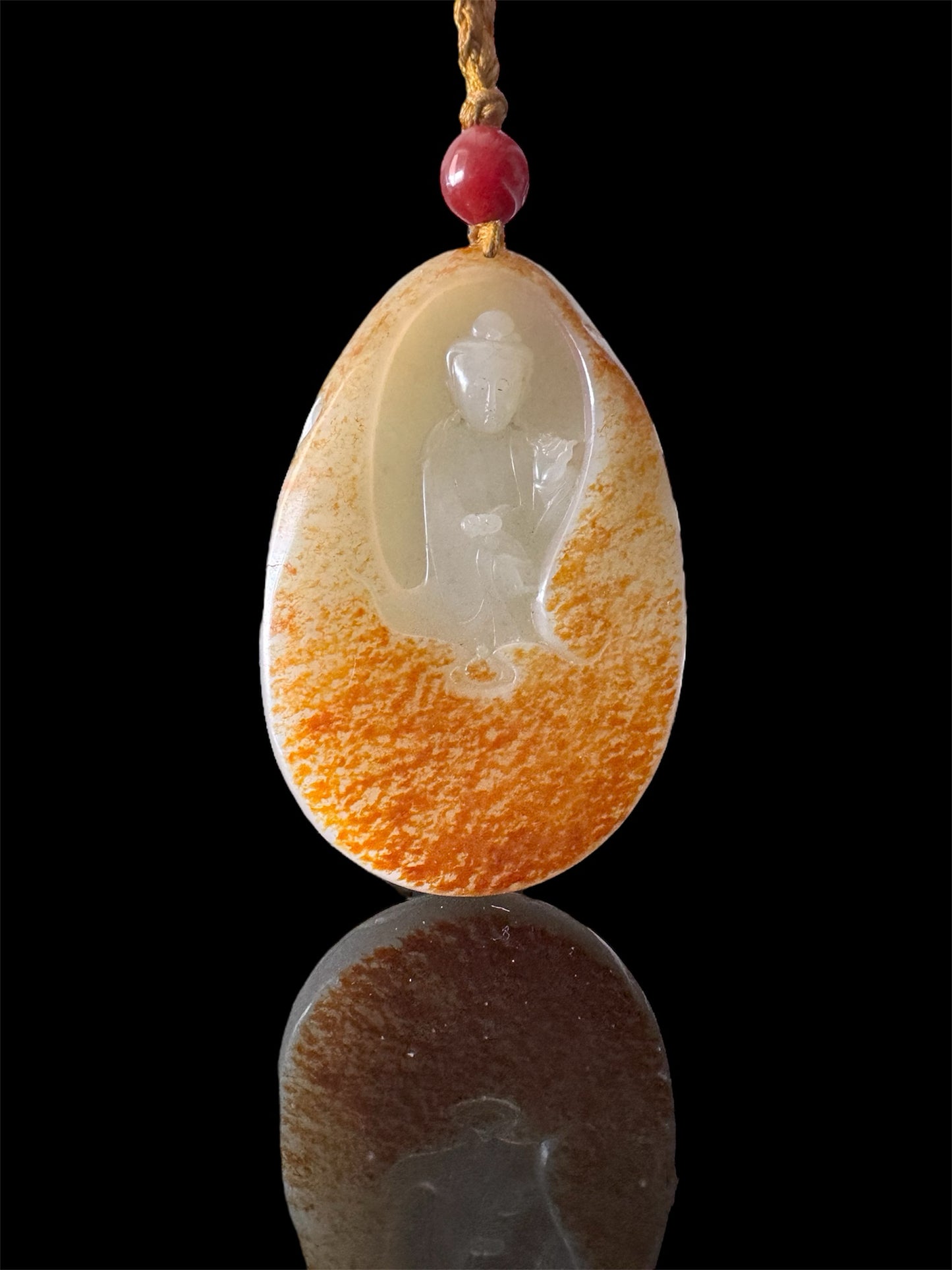 Guanyin Hetian Jade Pendant –自在觀音