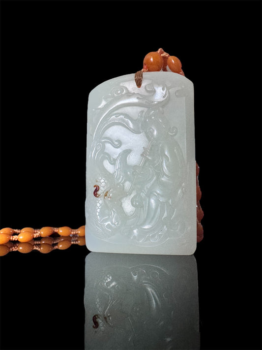 Phoenix Hetian Jade Pendant – 吹蕭引鳳
