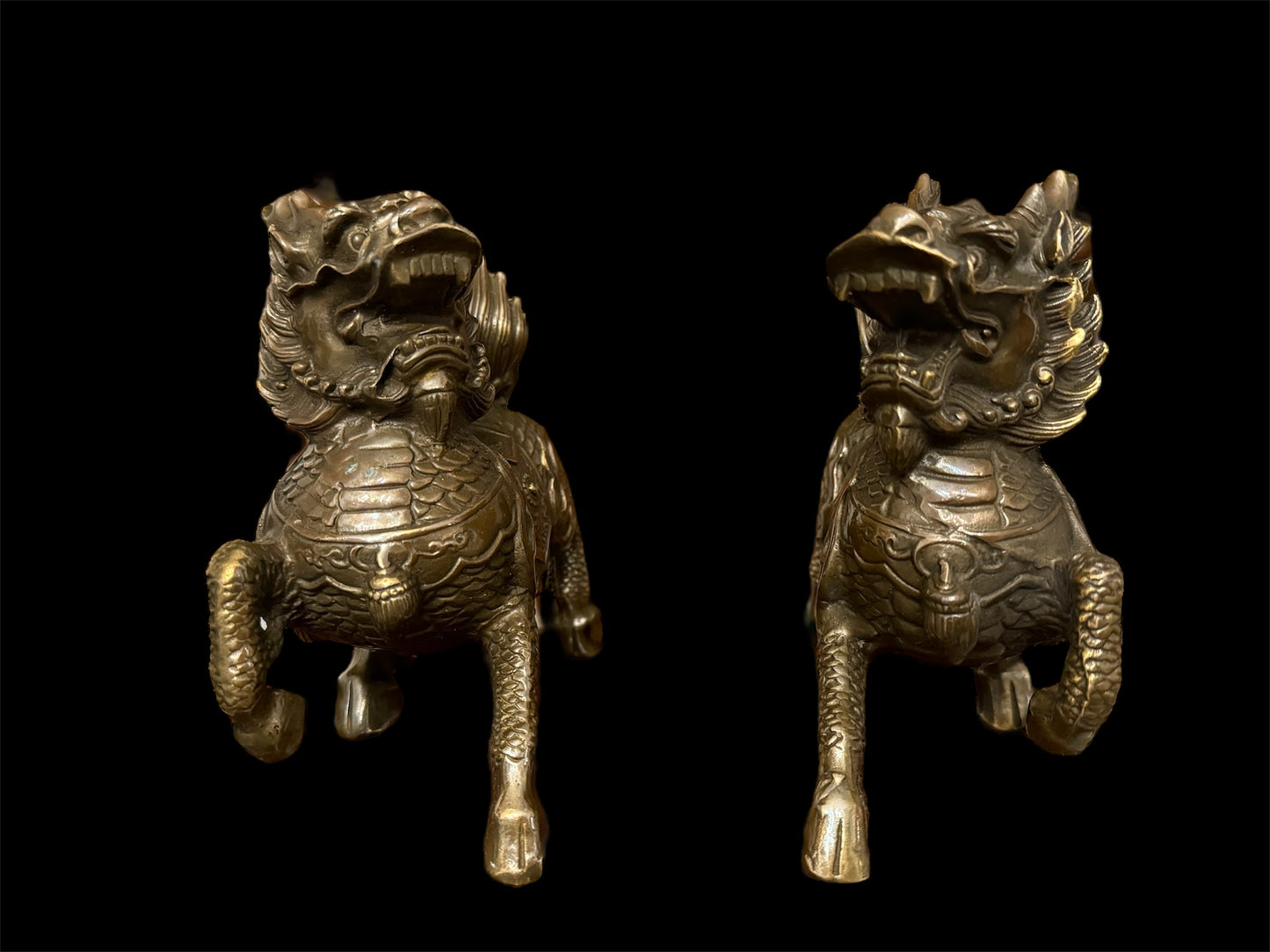 Pair of Feng Shui Kylin Figurines Ornaments